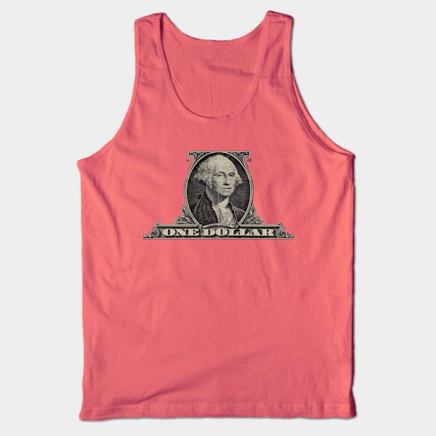 One Dollar Bill - George Washington Tank Top by PatrioTEEism